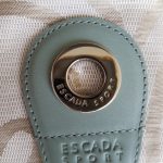 Escada Hobo White/Blue Canvas With Leather And Silver Hardware #UTEL-10 - Image 15