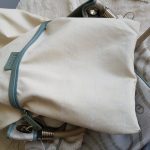 Escada Hobo White/Blue Canvas With Leather And Silver Hardware #UTEL-10 - Image 27