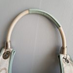 Escada Hobo White/Blue Canvas With Leather And Silver Hardware #UTEL-10 - Image 18