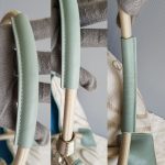 Escada Hobo White/Blue Canvas With Leather And Silver Hardware #UTEL-10 - Image 20