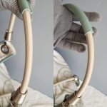 Escada Hobo White/Blue Canvas With Leather And Silver Hardware #UTEL-10 - Image 19