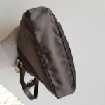 Escada Small Tote Black Satin Bag #UTCR-4 - Image 11