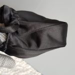 Escada Small Tote Black Satin Bag #UTCR-4 - Image 8