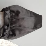 Escada Small Tote Black Satin Bag #UTCR-4 - Image 9