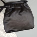 Escada Small Tote Black Satin Bag #UTCR-4 - Image 3