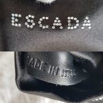 Escada Small Tote Black Satin Bag #UTCR-4 - Image 17