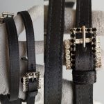 Escada Small Tote Black Satin Bag #UTCR-4 - Image 21