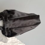 Escada Small Tote Black Satin Bag #UTCR-4 - Image 7