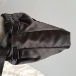 Escada Small Tote Black Satin Bag #UTCR-4 - Image 6