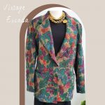 Escada Size 38 Multicolor Wool Vintage Jacket #TCSC-5