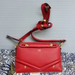 Fendi By The Way Mini Red Smooth Calf Leather with Gold Hardware #TKSO-1