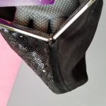 Giuseppe Zanotti Clutch Black Suede Leather With Sequine Detail And Black Hardware #YCEL-2 - Image 8