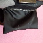 Giuseppe Zanotti Clutch Black Suede Leather With Sequine Detail And Black Hardware #YCEL-2 - Image 14