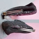 Giuseppe Zanotti Clutch Black Suede Leather With Sequine Detail And Black Hardware #YCEL-2 - Image 6