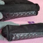 Giuseppe Zanotti Clutch Black Suede Leather With Sequine Detail And Black Hardware #YCEL-2 - Image 10