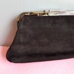 Giuseppe Zanotti Clutch Black Suede Leather With Sequine Detail And Black Hardware #YCEL-2 - Image 4