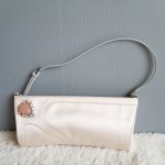 Giuseppe Zanotti Clutch Pink Satin With Silver Hardware #LEUS-10