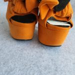 Giuseppe Zanotti Sandal Sz36.5 Orange Suede Leather Shoes #TCOK-2 - Image 3
