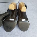 Giuseppe Zanotti SZ38 Sandals Black Leather with Gold Metal Shoes #TCLY-5 - Image 15