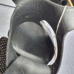 Giuseppe Zanotti SZ38 Sandals Black Leather with Gold Metal Shoes #TCLY-5 - Image 12