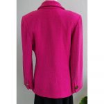 Givenchy Size 40 Pink/Black Wool Vintage Jacket #TCSC-6 - Image 2