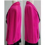 Givenchy Size 40 Pink/Black Wool Vintage Jacket #TCSC-6 - Image 3