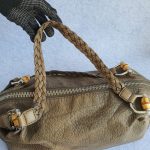 Gucci Large Shoulder Bag Bronze Calf Leather with Silver Hardware and Bamboo Details #TCTY-4 - Image 19