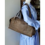 Gucci Large Shoulder Bag Bronze Calf Leather with Silver Hardware and Bamboo Details #TCTY-4 - Image 34