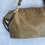 Gucci Large Shoulder Bag Bronze Calf Leather with Silver Hardware and Bamboo Details #TCTY-4 - Image 2
