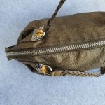 Gucci Large Shoulder Bag Bronze Calf Leather with Silver Hardware and Bamboo Details #TCTY-4 - Image 11