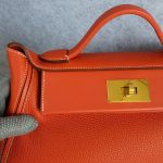 Hermes 24/24 29cm Sanguine Togo/Swift Leather with Gold Hardware Bag #TKYO-1 - Image 5