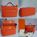 Hermes 24/24 29cm Sanguine Togo/Swift Leather with Gold Hardware Bag #TKYO-1 - Image 2