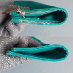 Hermes Bain Pouch Green Cotton with Palladium Hardware #TLRK-73 - Image 3