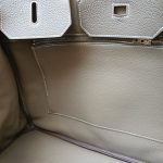 Hermes Birkin 40 Etoupe Clemence Leather with Palladium Plated Hardware #USEY-1 - Image 37