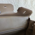Hermes Birkin 40 Etoupe Clemence Leather with Palladium Plated Hardware #USEY-1 - Image 28