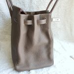 Hermes Birkin 40 Etoupe Clemence Leather with Palladium Plated Hardware #USEY-1 - Image 10