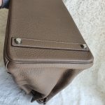 Hermes Birkin 40 Etoupe Clemence Leather with Palladium Plated Hardware #USEY-1 - Image 15