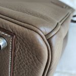 Hermes Birkin 40 Etoupe Clemence Leather with Palladium Plated Hardware #USEY-1 - Image 18