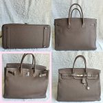 Hermes Birkin 40 Etoupe Clemence Leather with Palladium Plated Hardware #USEY-1 - Image 7