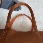 Hermes Double Sense Gold/Orange Clemence Leather Bag #KEEL-1 - Image 20