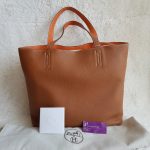 Hermes Double Sense Gold/Orange Clemence Leather Bag #KEEL-1 - Image 2