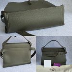 Hermes Etribelt 35 Greenish-Grey Clemence Leather with Palladium Plated Hardware #TCKY-14 - Image 2