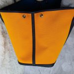 Hermes Garden Party 36cm Apricot Yellow/Blue Canvas with Negonda Leather and Palladium Hardware #TUCC-5 - Image 9
