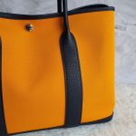 Hermes Garden Party 36cm Apricot Yellow/Blue Canvas with Negonda Leather and Palladium Hardware #TUCC-5 - Image 3