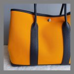 Hermes Garden Party 36cm Apricot Yellow/Blue Canvas with Negonda Leather and Palladium Hardware #TUCC-5 - Image 4