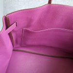 Hermes HSS Birkin 35 Etoupe/Purple Mysore Leather with Palladium Hardware #TCKY-3 - Image 33