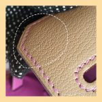 Hermes HSS Birkin 35 Etoupe/Purple Mysore Leather with Palladium Hardware #TCKY-3 - Image 22