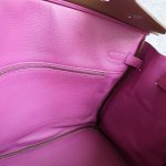 Hermes HSS Birkin 35 Etoupe/Purple Mysore Leather with Palladium Hardware #TCKY-3 - Image 32