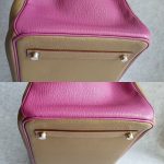 Hermes HSS Birkin 35 Etoupe/Purple Mysore Leather with Palladium Hardware #TCKY-3 - Image 15