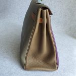 Hermes Kelly Arlequin 35 6tone Clemence Leather with Palladium Hardware #TCKY-6 - Image 10